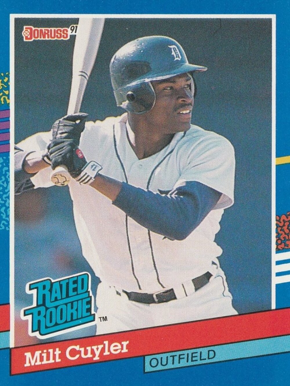 Milt Cuyler - Donruss 91 Rated Rookie Baseball Card